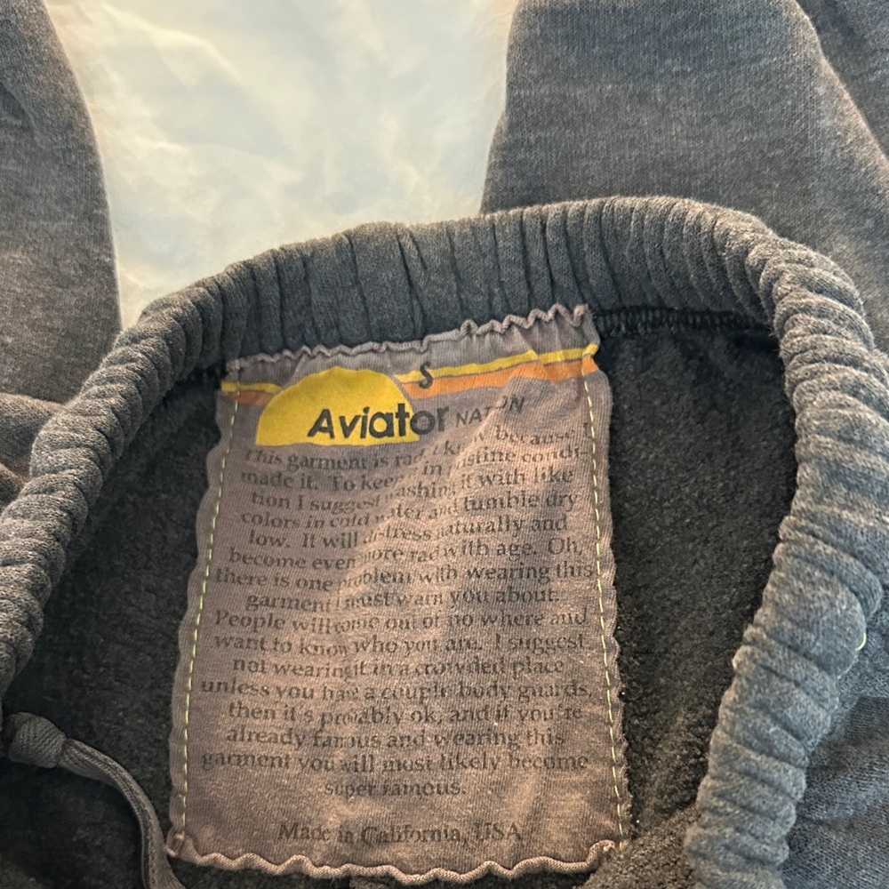 Aviator Nation Dark Gray Sweatpants charcoal size S woman - Picture 6 of 6